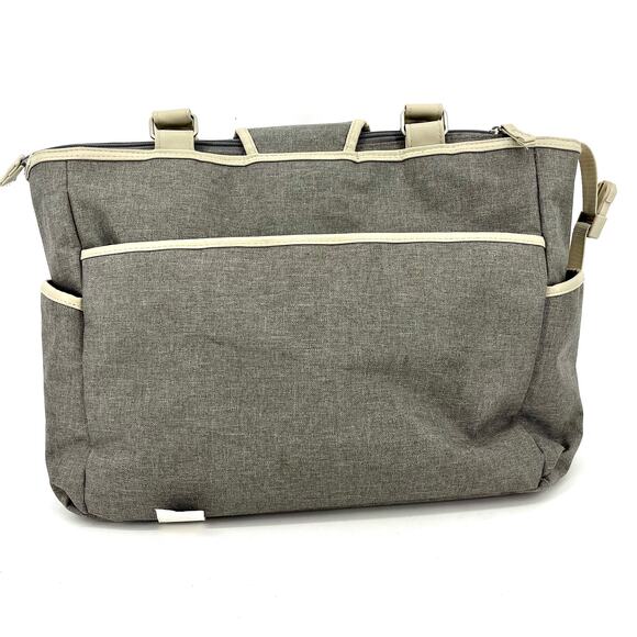 Just One You gray diaper bag with accessories - Picture 3 of 8